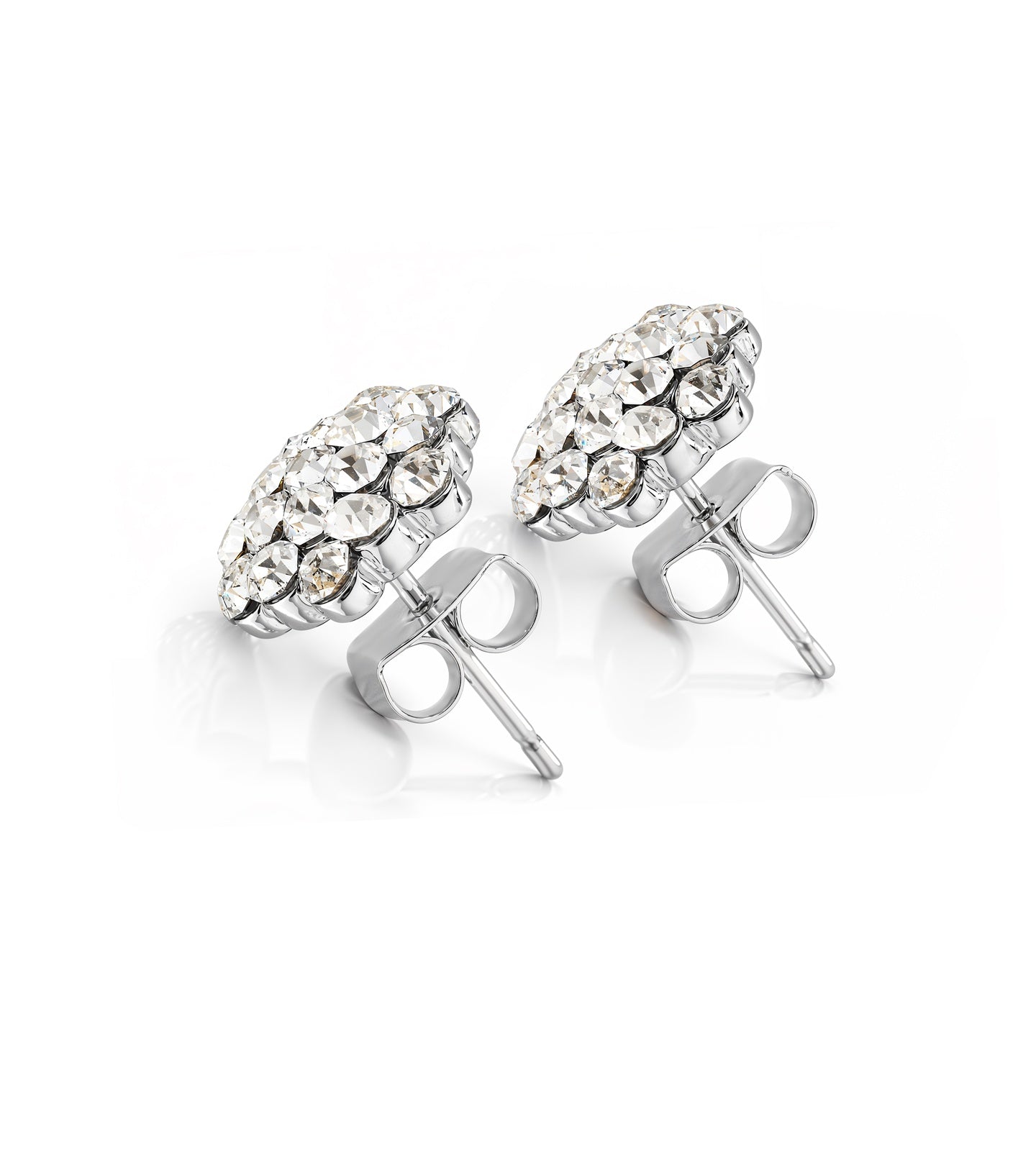 AZ0015-3 Child Size Crystal Cluster Earrings — Pierced Style