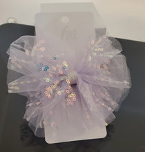 Load image into Gallery viewer, HC0005 Pastel Hair Bow with Sequins – Lilac