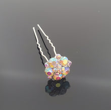 Load image into Gallery viewer, HP0100 AB Crystal Hair Pin - Price for 5 pcs with Jewelry Box
