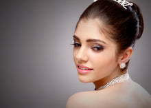 Load image into Gallery viewer, AZ0014 16mm AB Mixed Cluster Earrings (Pierced)