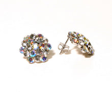Load image into Gallery viewer, AZ0014 16mm AB Mixed Cluster Earrings (Pierced)
