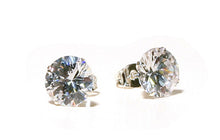 Load image into Gallery viewer, AZ0017  10mm CZ Earrings (Pierced)