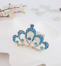 Load image into Gallery viewer, TR0515 Small Blue Crystal Tiara
