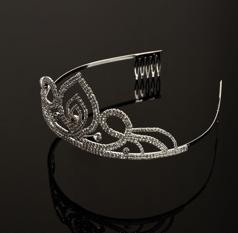 TR0610 Large Crystal Tiara