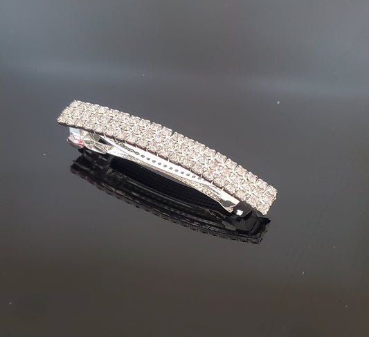 AY0019   3-Row Rhinestone Barrette