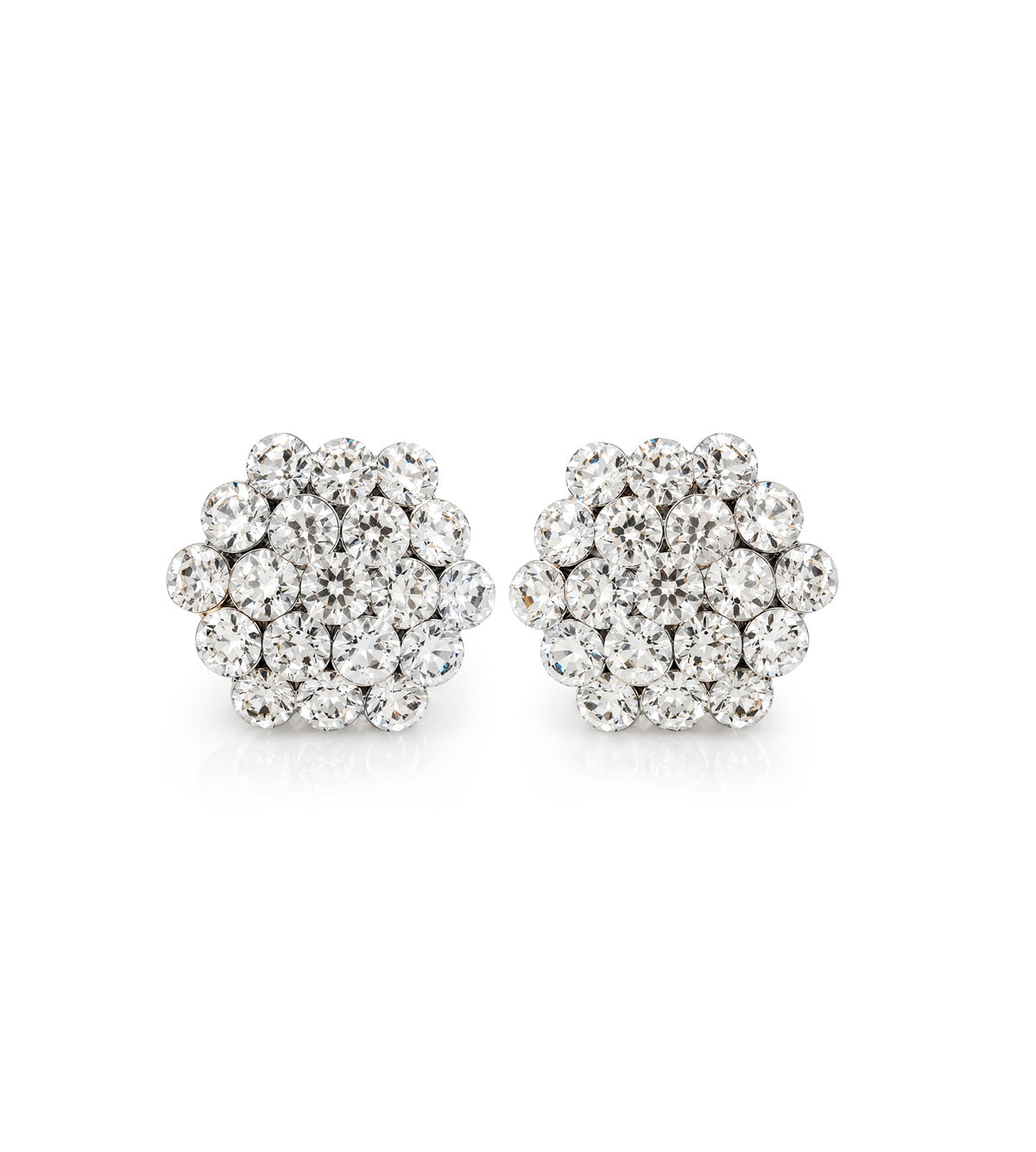 AZ0015-3 Child Size Crystal Cluster Earrings — Pierced Style