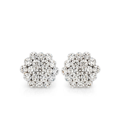 AZ0015-3 Child Size Crystal Cluster Earrings — Pierced Style