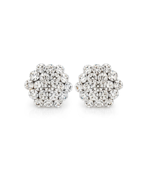 AZ0015-3 Child Size Crystal Cluster Earrings — Pierced Style