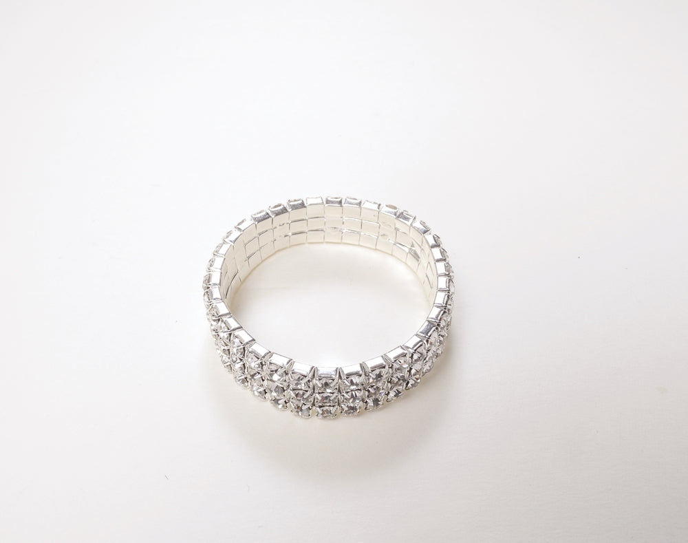 BR0020 3-Row Crystal Stretch Bracelet (Child)