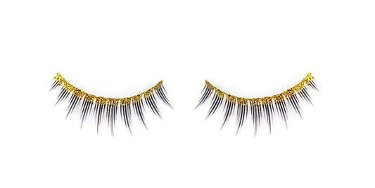 GB02 Gold Glitter Band Lashes (Eyelashes with Glue)