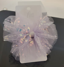 Load image into Gallery viewer, HC0005 Pastel Hair Bow with Sequins – Lilac
