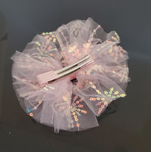 Load image into Gallery viewer, HC0005 Pastel Hair Bow with Sequins - Pink
