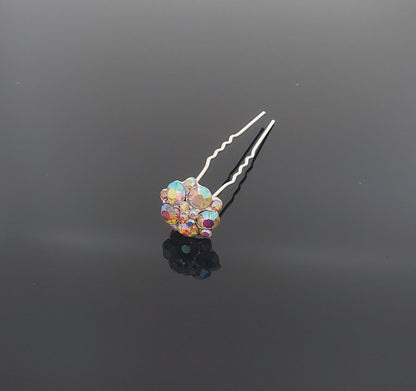 HP0100 AB Crystal Hair Pin - Price for 5 pcs with Jewelry Box