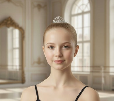 TR0523 Small Tiara with AB stone accents