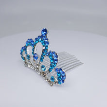 Load image into Gallery viewer, TR0515 Small Blue Crystal Tiara
