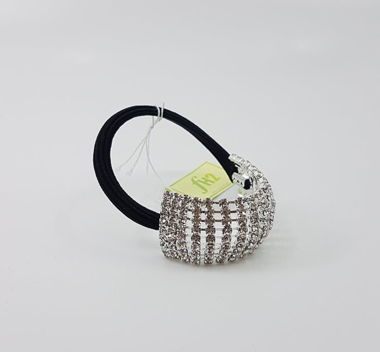 AY0062-2 Child Size Rhinestone Stretch Ponytail Holder