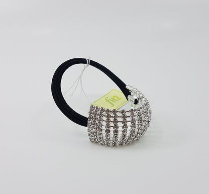 AY0062-2 Child Size Rhinestone Stretch Ponytail Holder