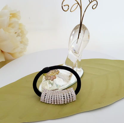 AY0062-3 Mini Rhinestone Stretch Ponytail Holder