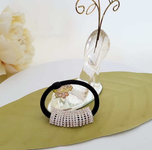 AY0062-3 Mini Rhinestone Stretch Ponytail Holder