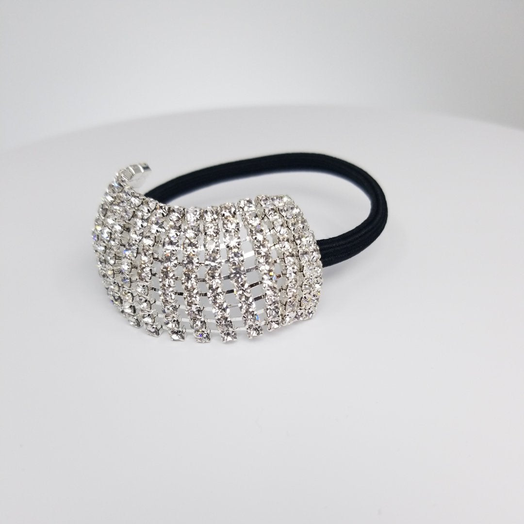 AY0062 Rhinestone Stretch Ponytail Holder