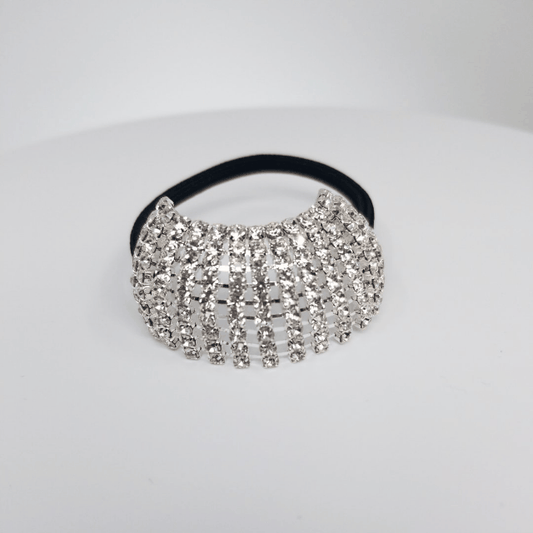 AY0062 Rhinestone Stretch Ponytail Holder