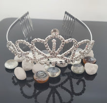 Load image into Gallery viewer, Regal Rhinestone Tiara : Wedding Bridal Prom Birthday Pegeant Prinecess Crown
