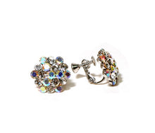 Load image into Gallery viewer, AZ0014-1 16mm AB Mixed Cluster Earrings (Clip-ons)
