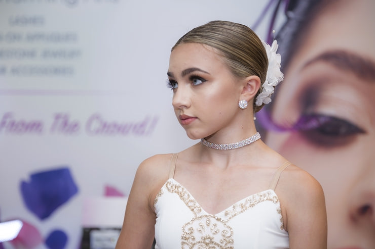 AZ0014-1 16mm AB Mixed Cluster Clip-On Earrings by FH2