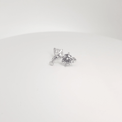 AZ0017-1 10mm CZ Clip-On Earrings by FH2