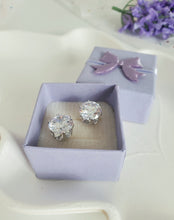Load image into Gallery viewer, AZ0020  10 mm CZ earrings on Clearance Sale
