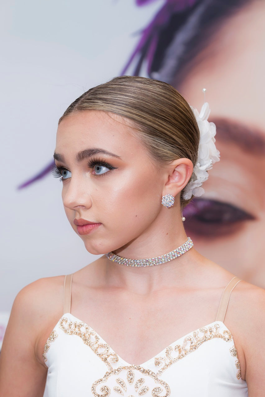 AZ0026  3 Row AB Stretch Choker (Adult size)