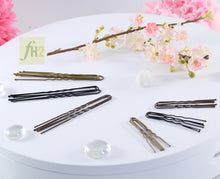 Load image into Gallery viewer, AZ0029 Black 2 inch Hair Pin
