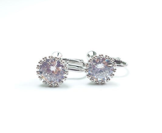 AZ0054-1 11mm Crystal Cluster Clip-On Earrings by FH2