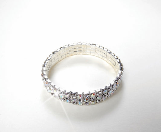 BR0040-1 3-Row AB Stretch Bracelet (Child)