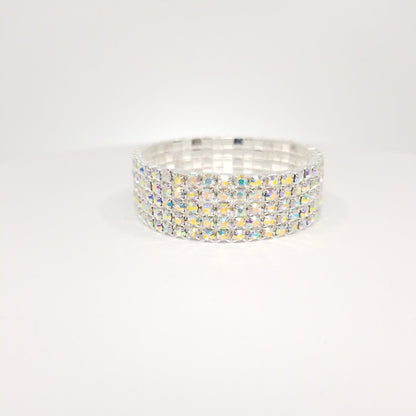 BR0060 5 Row AB Stretch Bracelet