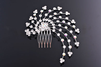 Swirl Rhinestone Hair Comb