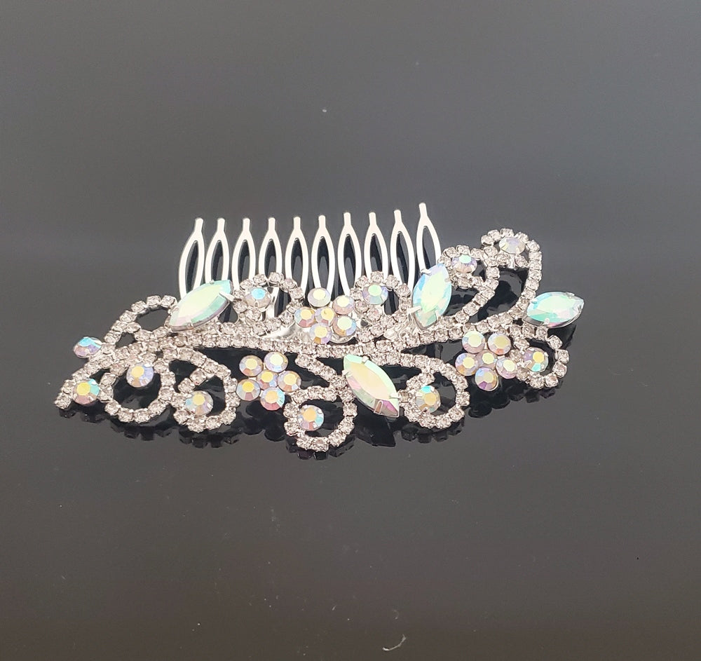 CO0308 4.5" x 2.5″ Rhinestone Hair Comb