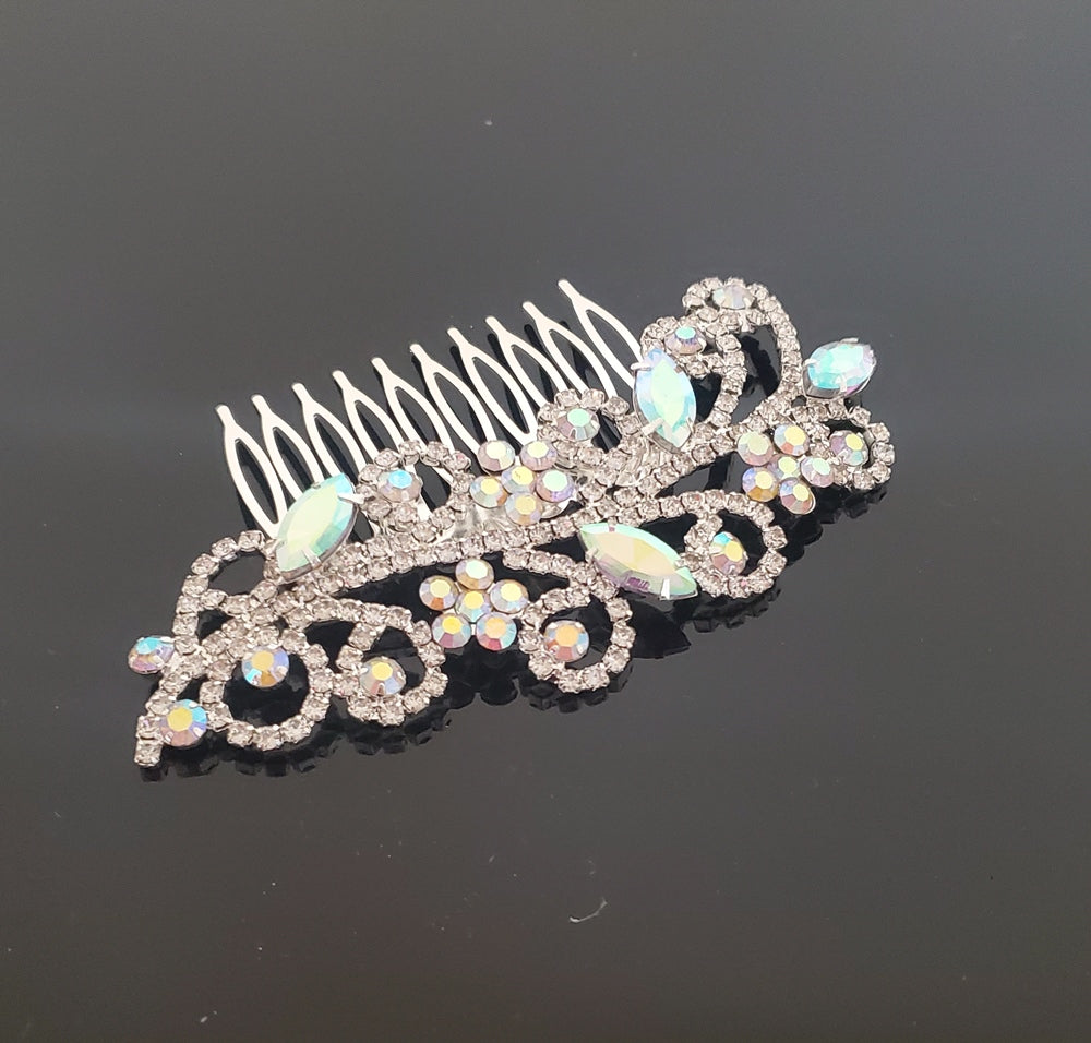 CO0308 4.5" x 2.5″ Rhinestone Hair Comb