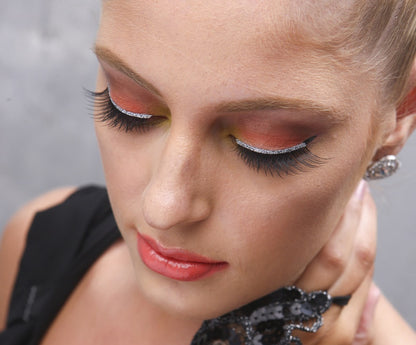 FL0020 Silver Glitter Band Lashes (Eyelashes with Glue)