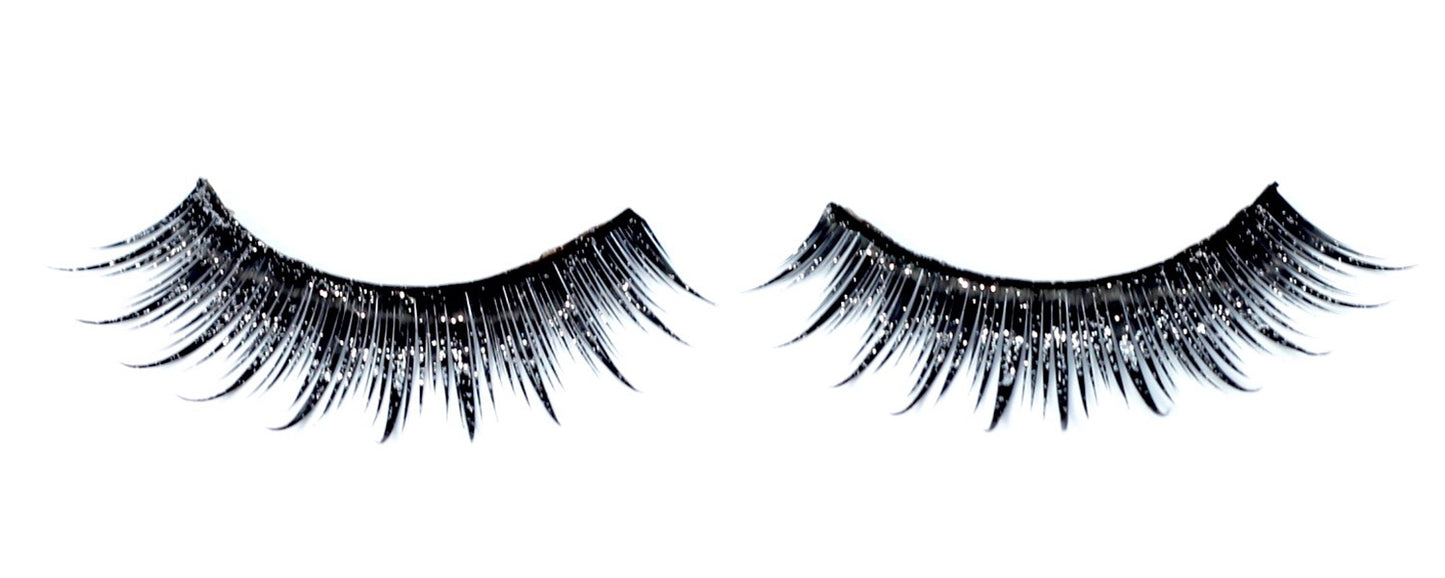 S9  Dramatic Lashes with Glitters   (Eyelashes with Glue)