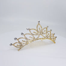 Load image into Gallery viewer, TR0522 Gold Filigree Crystal Tiara
