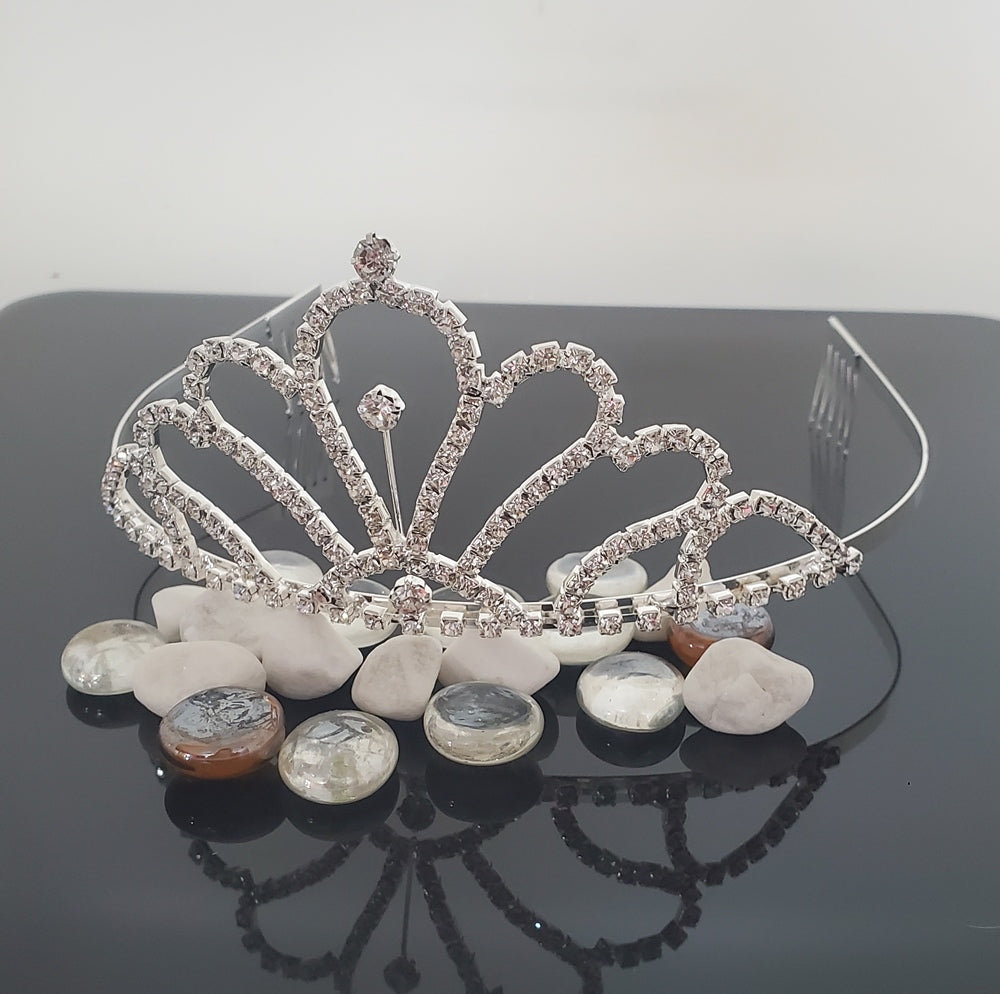 TR0602 Large Crystal Tiara