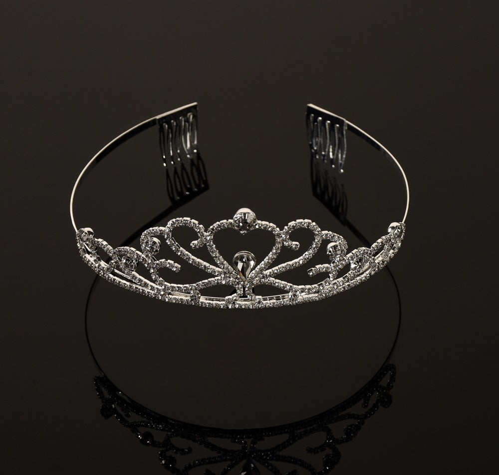 TR0612  Large Crystal Tiara