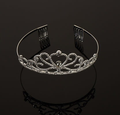 TR0612  Large Crystal Tiara