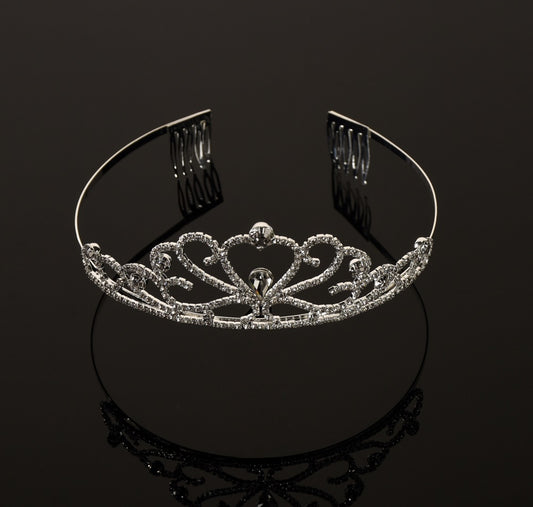 TR0612  Large Crystal Tiara
