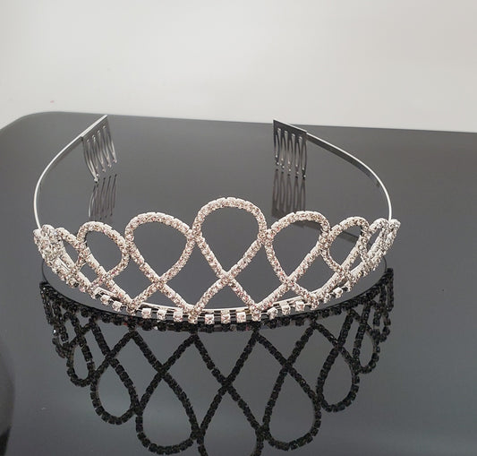 TR0613 Large Crystal Tiara