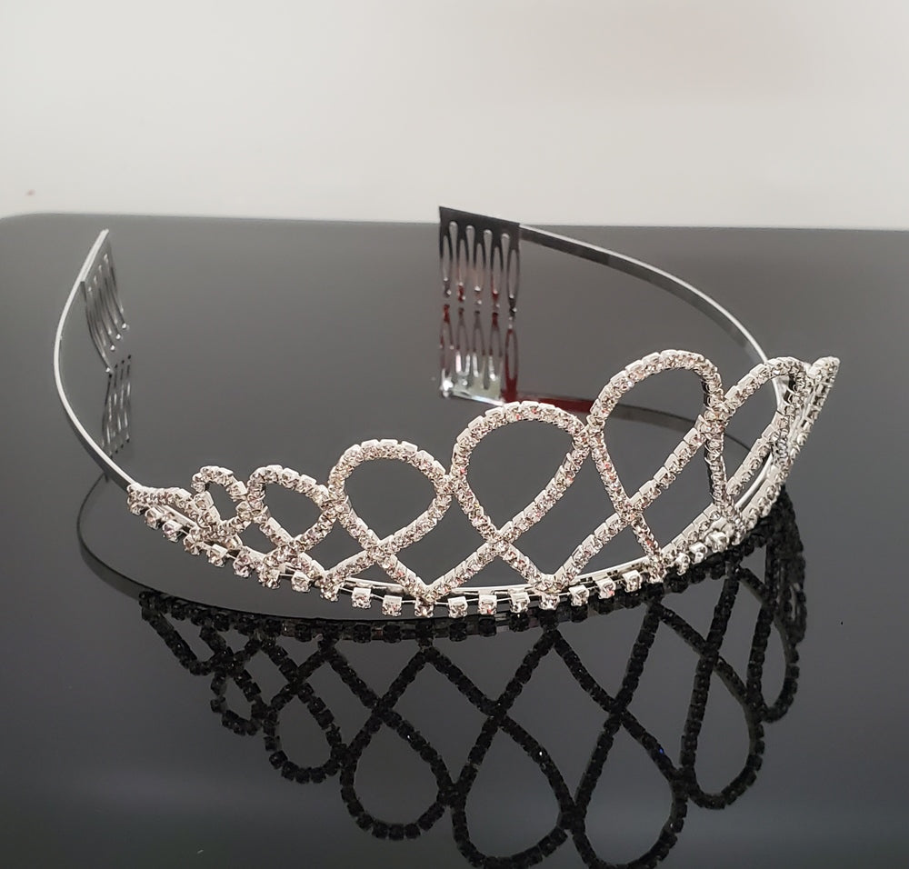 TR0613 Large Crystal Tiara