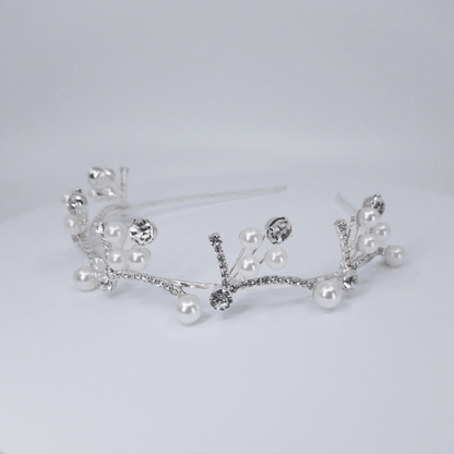 TR0904 Crystal & Pearl Headband