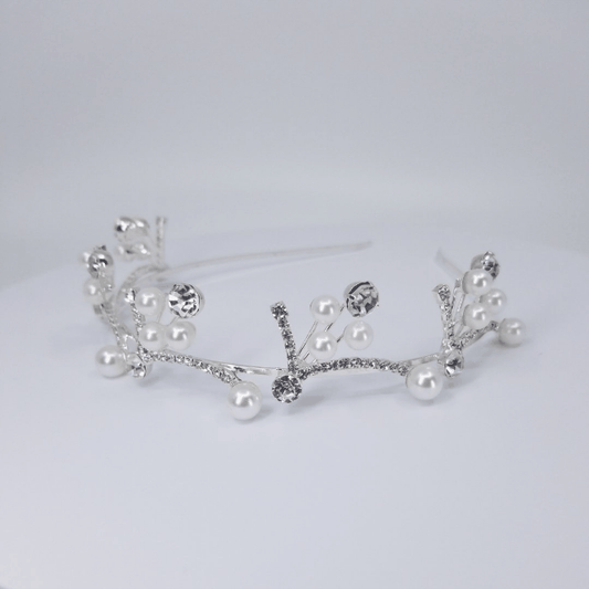 TR0904 Crystal & Pearl Headband